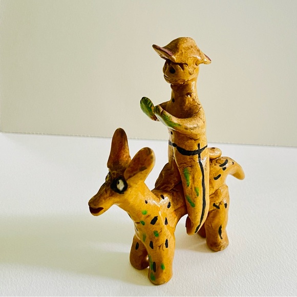 Vintage Mexican, rustic miniature figures, small clay animals, Chiapas 1960’s - Picture 10 of 12